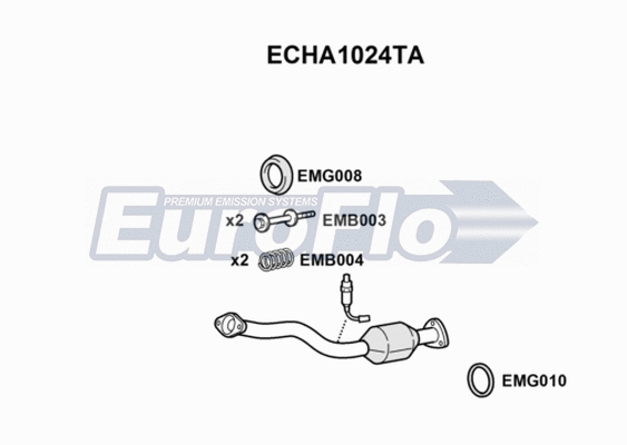 Catalytic Converter (ECHA1024TA)