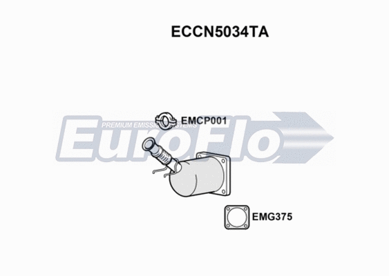 Catalytic Converter (ECCN5034TA)