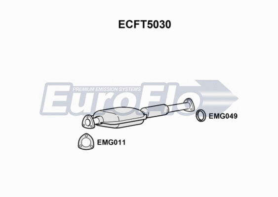 Catalytic Converter (ECFT5030)