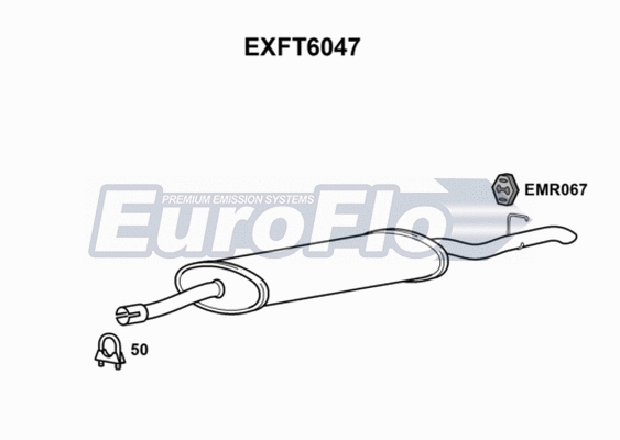 Rear Muffler (EXFT6047)
