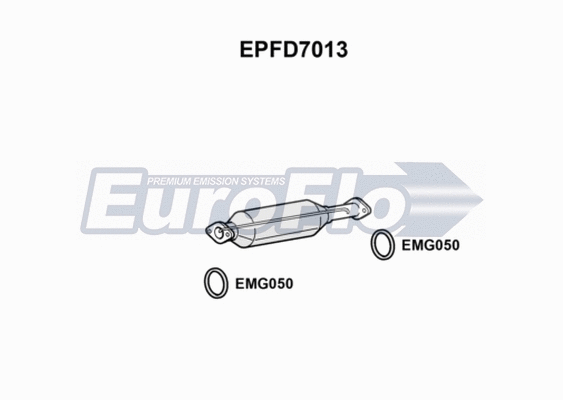Soot/Particulate Filter, exhaust system (EPFD7013)