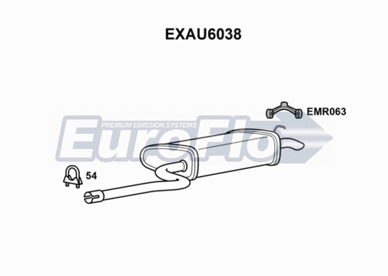 Rear Muffler (EXAU6038)