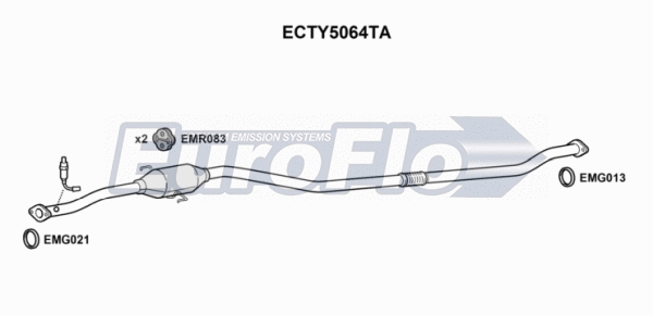 Catalytic Converter (ECTY5064TA)