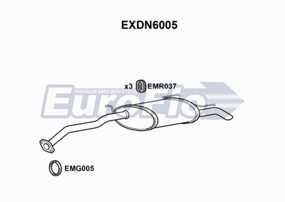 Rear Muffler (EXDN6005)