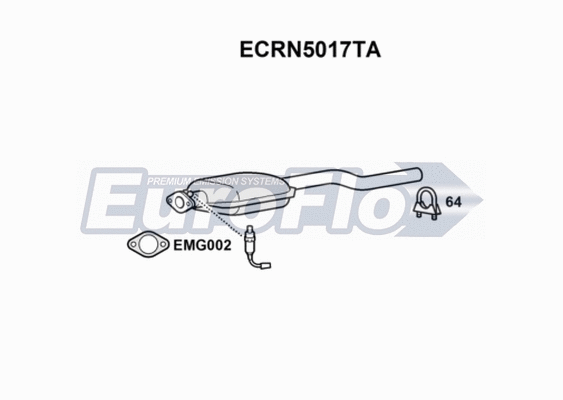 Catalytic Converter (ECRN5017TA)