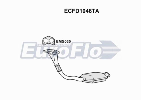 Catalytic Converter (ECFD1046TA)