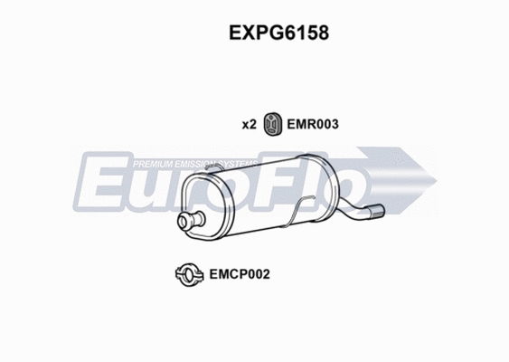 Rear Muffler (EXPG6158)