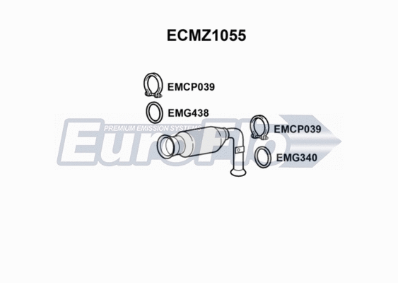 Catalytic Converter (ECMZ1055)