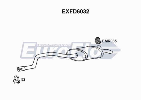 Rear Muffler (EXFD6032)