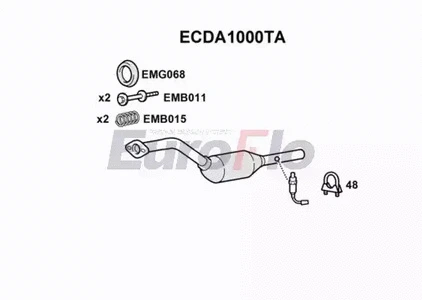 Catalytic Converter (ECDA1000TA)
