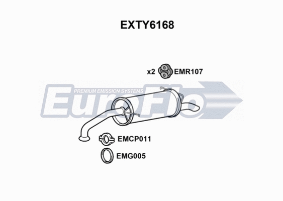 Rear Muffler (EXTY6168)