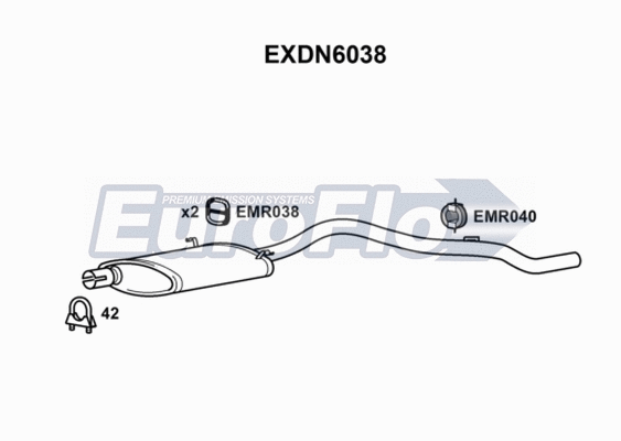 Rear Muffler (EXDN6038)