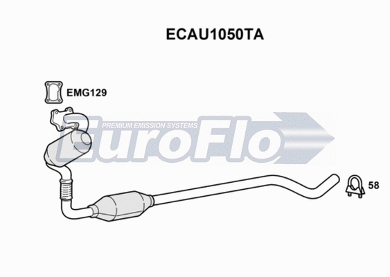 Catalytic Converter (ECAU1050TA)