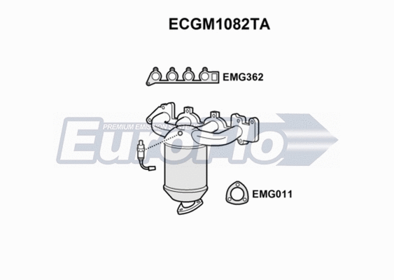 Catalytic Converter (ECGM1082TA)