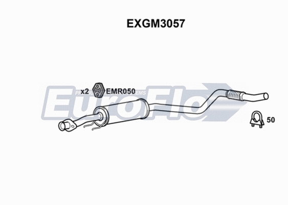 Centre Muffler (EXGM3057)