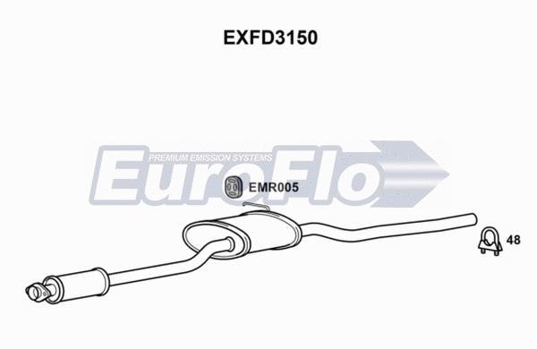 Centre Muffler (EXFD3150)