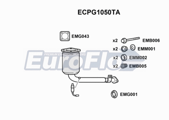 Catalytic Converter (ECPG1050TA)
