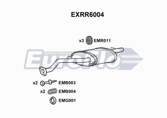 Rear Muffler (EXRR6004)