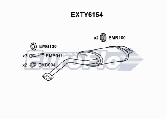 Rear Muffler (EXTY6154)