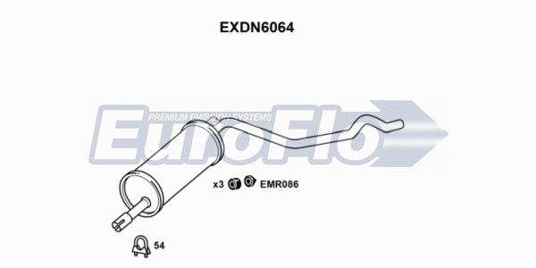 Rear Muffler (EXDN6064)