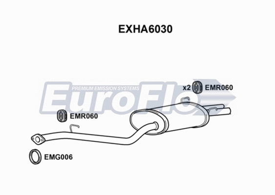Rear Muffler (EXHA6030)