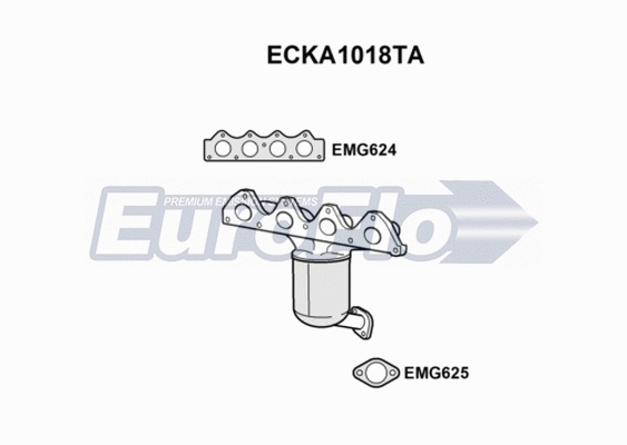 Catalytic Converter (ECKA1018TA)