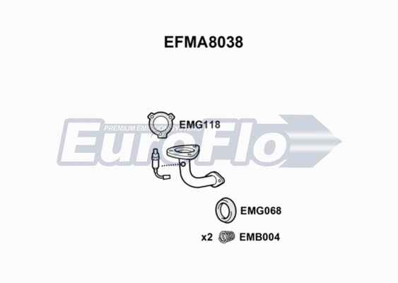 Exhaust Pipe (EFMA8038)