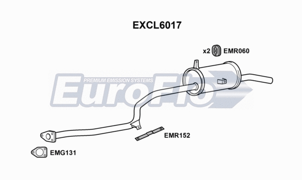 Rear Muffler (EXCL6017)