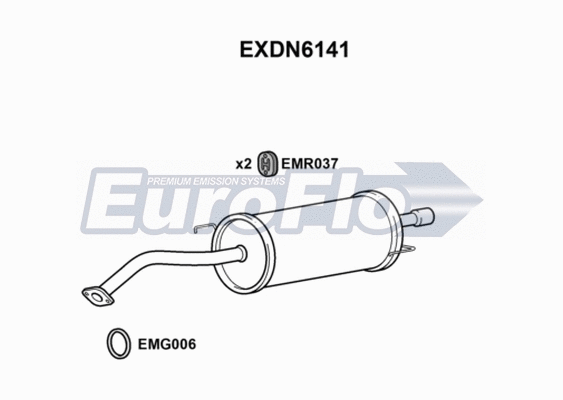 Rear Muffler (EXDN6141)