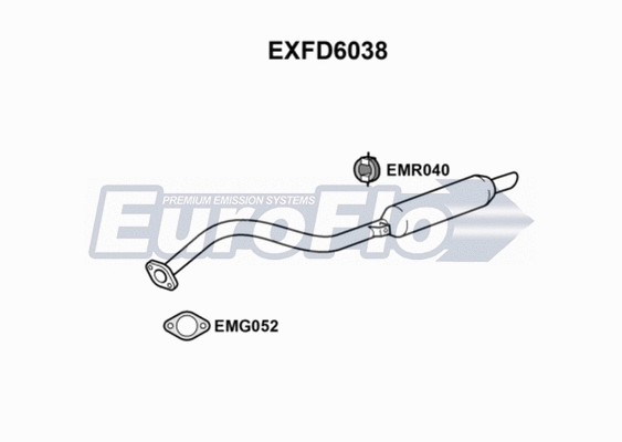 Rear Muffler (EXFD6038)