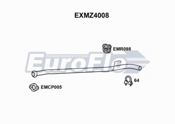 Exhaust Pipe (EXMZ4008)