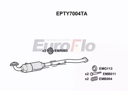 Soot/Particulate Filter, exhaust system (EPTY7004TA)
