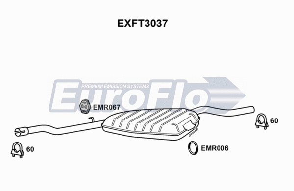 Centre Muffler (EXFT3037)