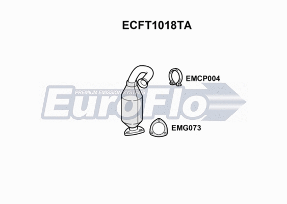 Catalytic Converter (ECFT1018TA)