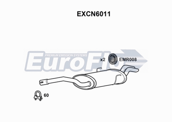 Rear Muffler (EXCN6011)