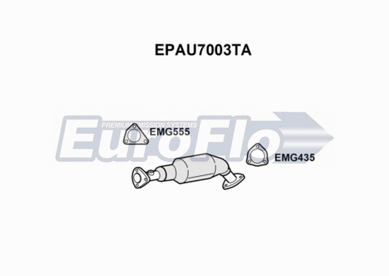 Soot/Particulate Filter, exhaust system (EPAU7003TA)