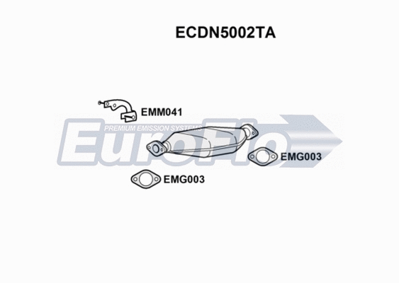 Catalytic Converter (ECDN5002TA)