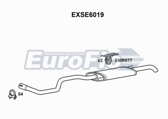 Rear Muffler (EXSE6019)