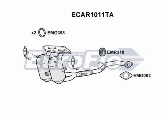 Catalytic Converter (ECAR1011TA)