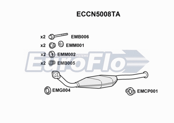 Catalytic Converter (ECCN5008TA)