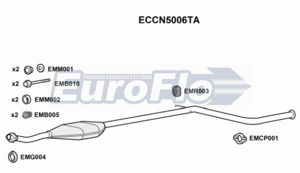 Catalytic Converter (ECCN5006TA)