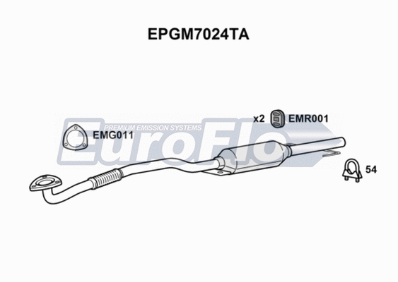Soot/Particulate Filter, exhaust system (EPGM7024TA)