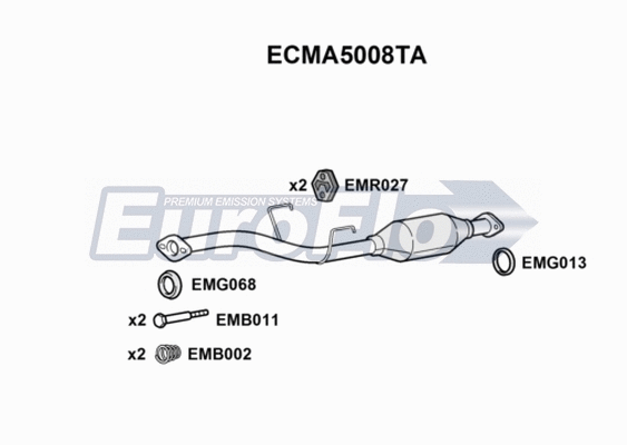 Catalytic Converter (ECMA5008TA)