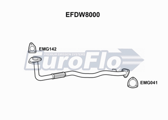 Exhaust Pipe (EFDW8000)