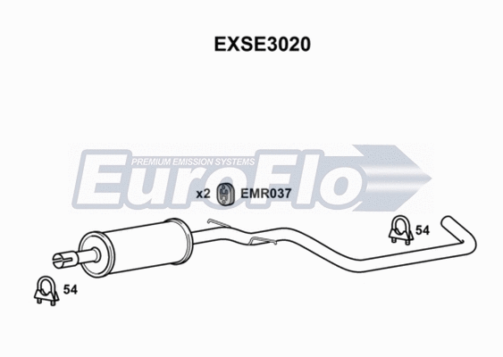Centre Muffler (EXSE3020)