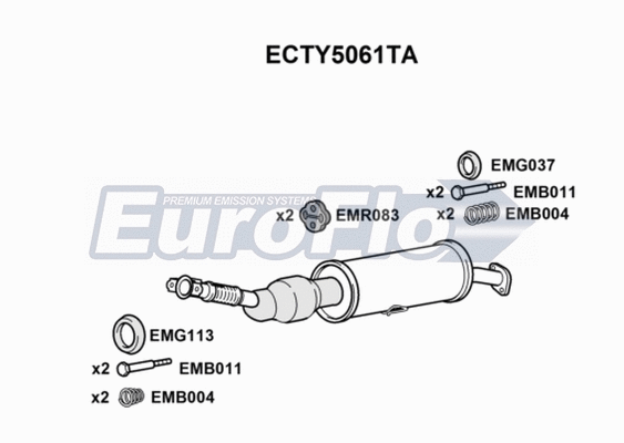 Catalytic Converter (ECTY5061TA)