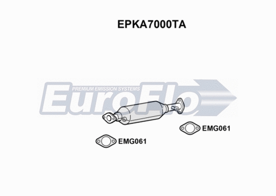 Soot/Particulate Filter, exhaust system (EPKA7000TA)