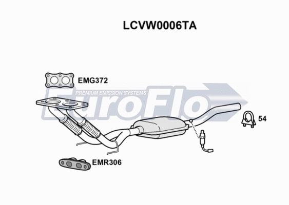 Catalytic Converter (LCVW0006TA)