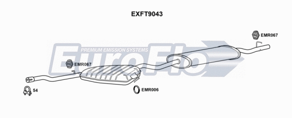 Centre/Rear Muffler (EXFT9043)