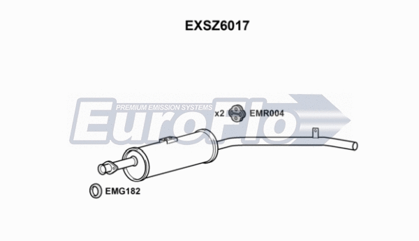 Rear Muffler (EXSZ6017)
